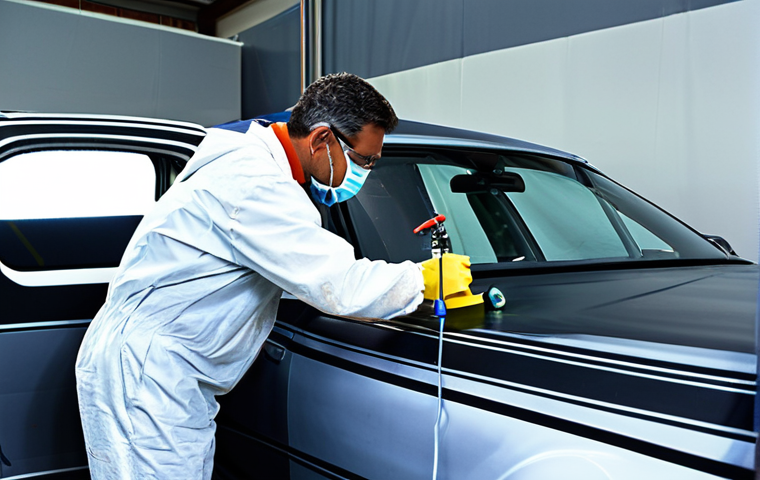 공업사에서 많이 쓰는 에어공구 - The Polished Finish**

A close-up of a car panel being expertly polished with a pneumatic orbital sa...
